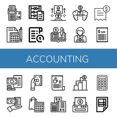 accounting icon set