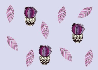 Seamless Pattern Floral Illustration