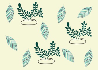 Seamless Pattern Floral Illustration