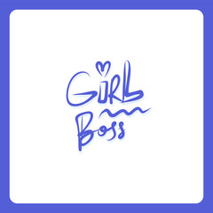 Hand lettering. Feminist slogan, phrase or quote. Modern vector illustration for t-shirt, sweatshirt or other apparel print.