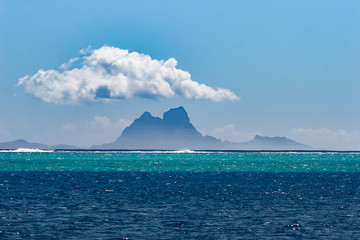 Spectacular view on Bora Bora Island , Society Islands, French Polynesia, south pacific Islands