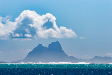 Spectacular view on Bora Bora Island , Society Islands, French Polynesia, south pacific Islands