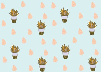 Seamless Pattern Floral Illustration