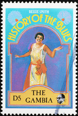 History of the Blues, Bessie Smith on postage stamp