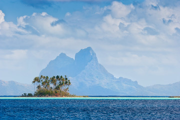 Spectacular view on Bora Bora Island , Society Islands, French Polynesia, south pacific Islands