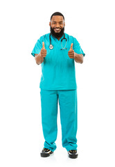 Doctor Shows Thumbs Up In Positive Affirmation