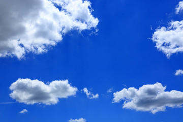 Obraz na płótnie Canvas White clouds and blue sky background . Nature background.