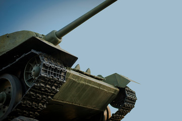 Fototapeta na wymiar Tank T34 May 9 Victory Day