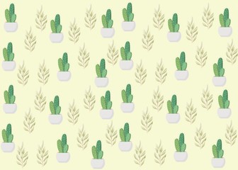 Seamless Pattern Floral Illustration