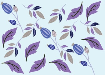 Seamless Pattern Floral Illustration