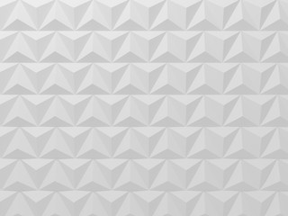 Triangle design 3d wall. Render illustration for background, wallpaper. Element design concept for advertising presentation. White puzzle rhombus wall with copy space 
