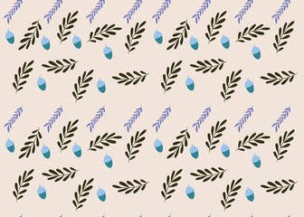 Seamless Pattern Floral Illustration