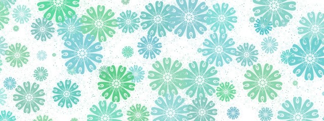 Wide sized colorful flower background