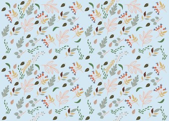 Seamless Pattern Floral Illustration
