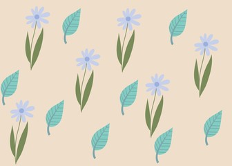 Seamless Pattern Floral Illustration
