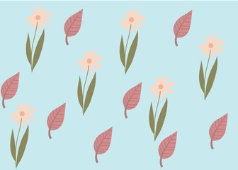 Seamless Pattern Floral Illustration