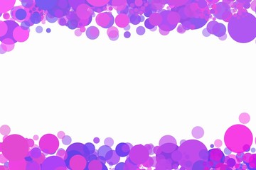 Colorful dot background frame illustration for card design