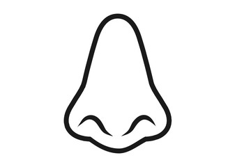 Human nose icon vector