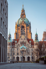 Fototapeta na wymiar Neues Rathaus Hannover, Niedersachsen