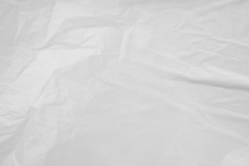 White plastic bag background texture close up