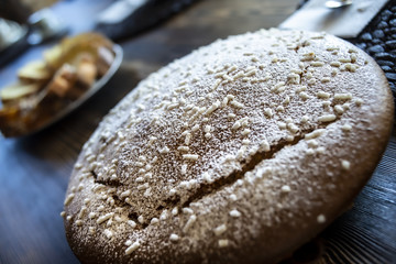 Dolce fatto in casa, pan di Spagna, colazione sana e deliziosa