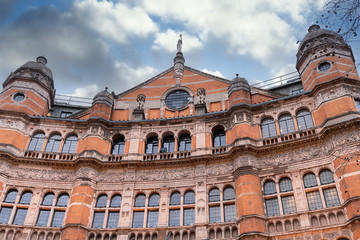 Historical architecture in London, England.