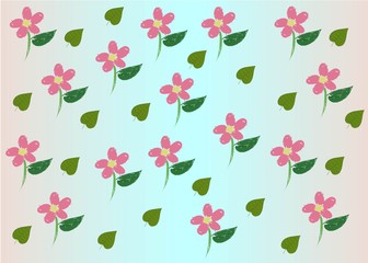 Seamless Pattern Floral Illustration