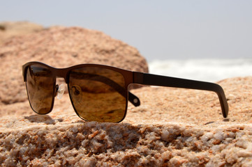 sunglasses on the beach