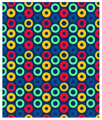 Naklejka premium colorful polka dots background. Decorative design, wallpaper