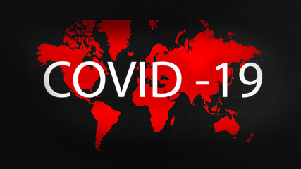 pandemic. virus distribution map covid-19