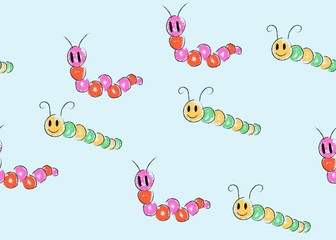 Seamless Pattern Floral Illustration