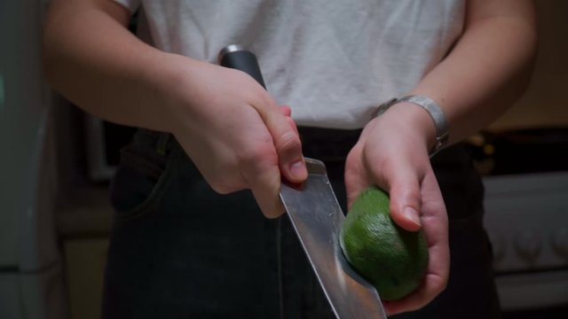 avocado cutting