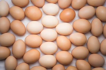 eggs on a light background for Easter