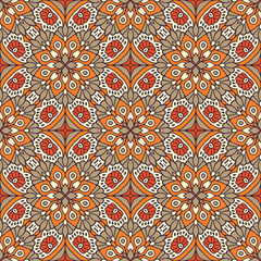 Seamless pattern. Vintage decorative elements