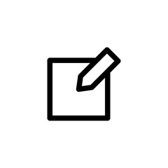 Write Education Outline Icon Vector Illustration
