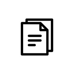 Document Paper Education Outline Icon Vector Illustration
