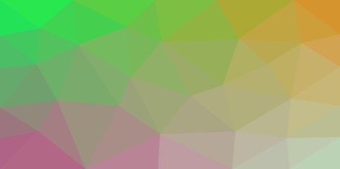 abstract mostly green triangle background with harmonic colours