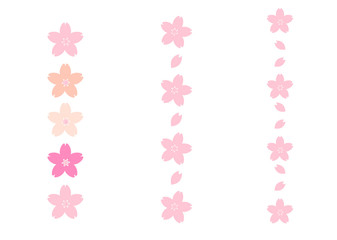 桜をモチーフにデザインした背景素材