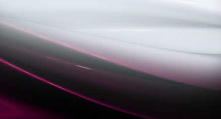 White and crimson 3D wavy, gradient background. 3D rendering.