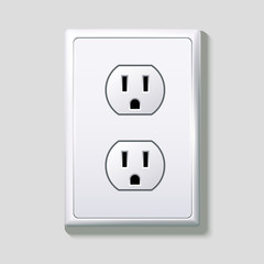 Electrical sockets. Receptacle from USA.
