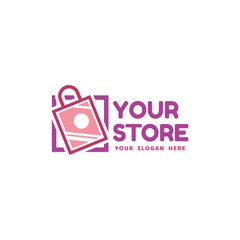 Shopping Bag Store Logo Template