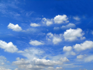 blue sky with clouds