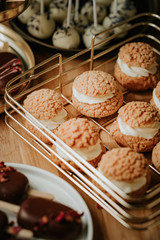 Sweet table at a wedding, monoportions and other sweets, cakesicles