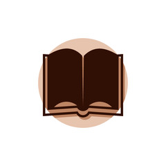 Open book icon isolated on white background. Book icon design concept 
