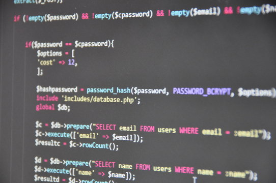 code informatique color&eacute; html/php programmation