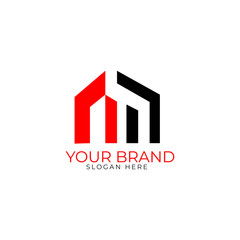 Home brand. Real estate logo template. Vector illustration eps.10. Abstract home for logo design concepts