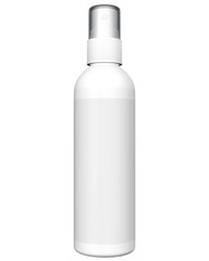 Realistic 3D Spray Bottle Mock Up Template on White Background.3D Rendering,3D Illustration