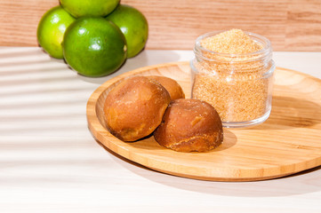 Panela or sugar cane candy - Saccharum officinarum