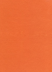 Orange Fleecy Material Texture. Bright detailed fibers fluffy surface background. Positive abstract texture of fleecy knitted fabric. Close-up texture of velvet paper, red suede, nubuck textile