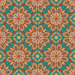 Seamless pattern. Vintage decorative elements